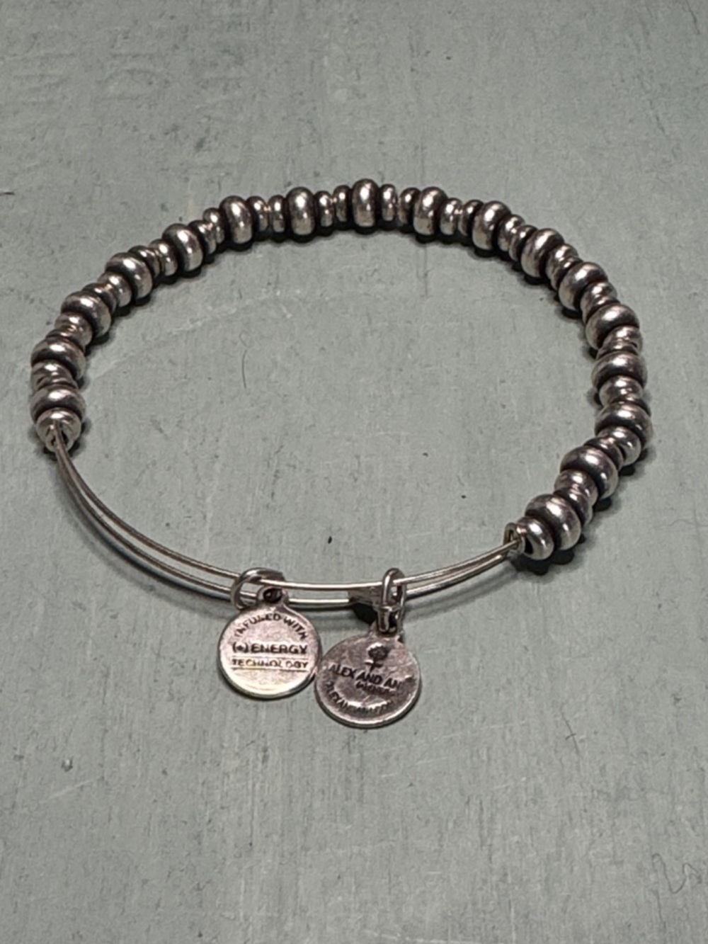 Alex and Ani Silver Bead Bangle